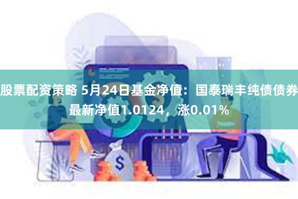 股票配资策略 5月24日基金净值：国泰瑞丰纯债债券最新净值1.0124，涨0.01%