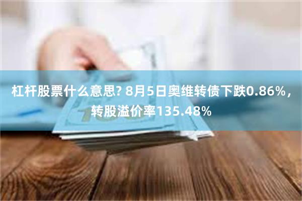 杠杆股票什么意思? 8月5日奥维转债下跌0.86%，转股溢价率135.48%