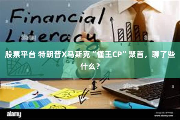 股票平台 特朗普X马斯克“懂王CP”聚首，聊了些什么？